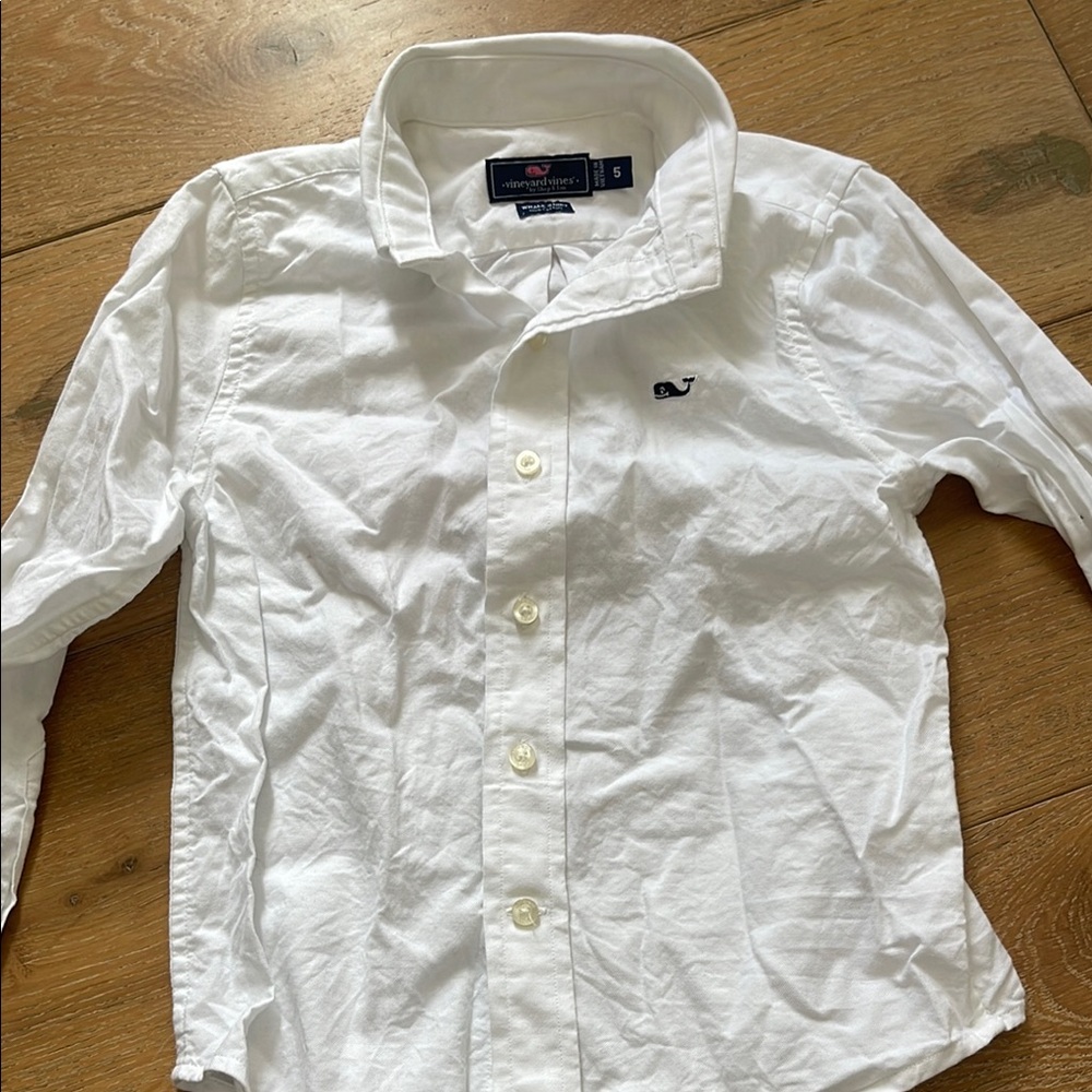 Vineyard Vines White Button Down Shirt Classic Cotton